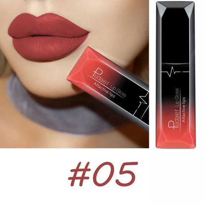 Matte Liquid Lipstick 17 Colors, Long Lasting Lip Gloss, Velvet Lip Cream, High Pigment, Non-Stick Cup, Sexy Finish