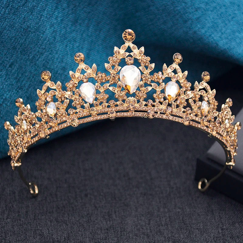 15 Colors Princess Crown Bridal Tiaras and Crowns for Girls Prom Birthday Wedding Hair Jewelry Party Head Accessories