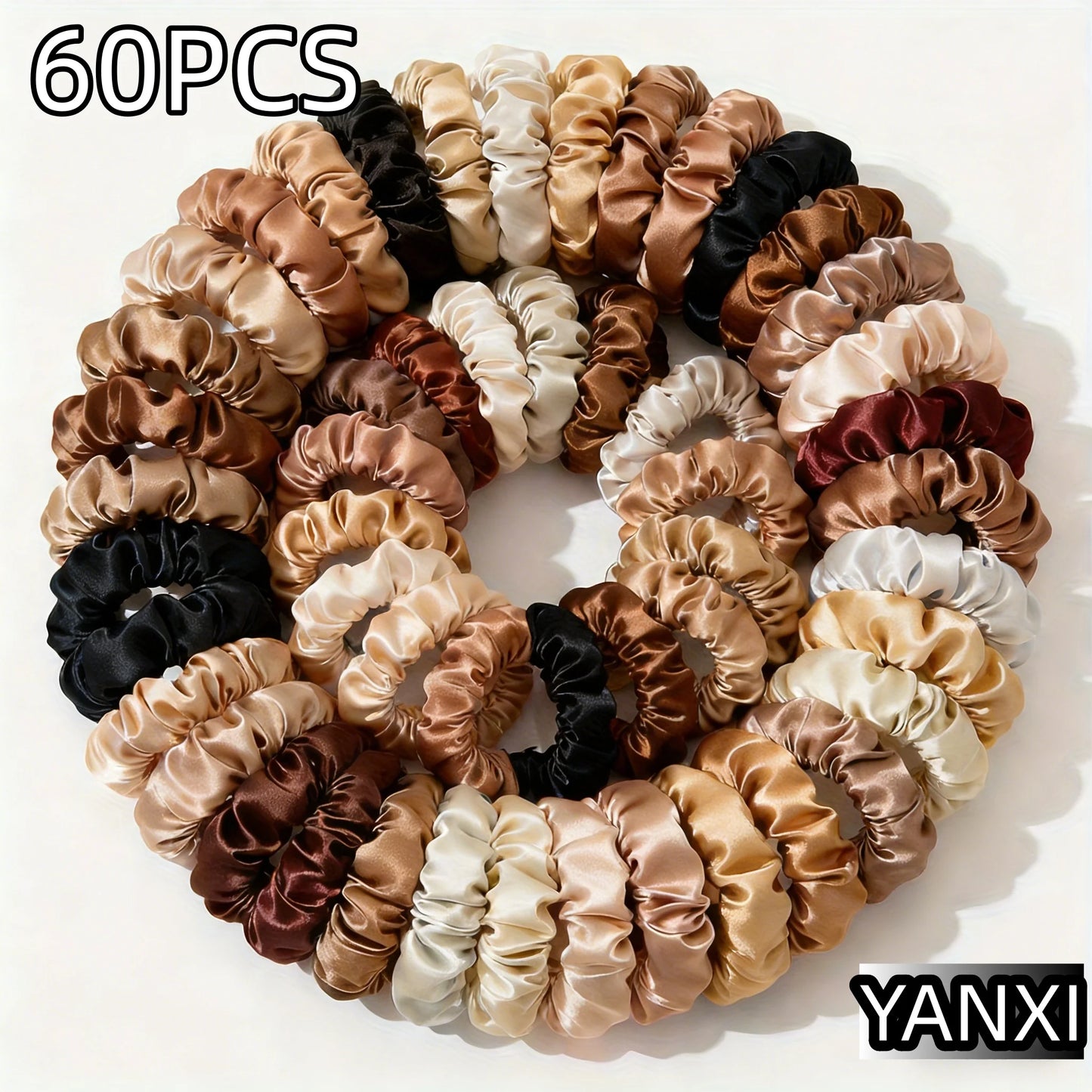 100/60/30/3/6pcs Multi Color Set Fashion Women's Small Intestine Hair ties Release scrunchies headwear scrunchy Accessories
