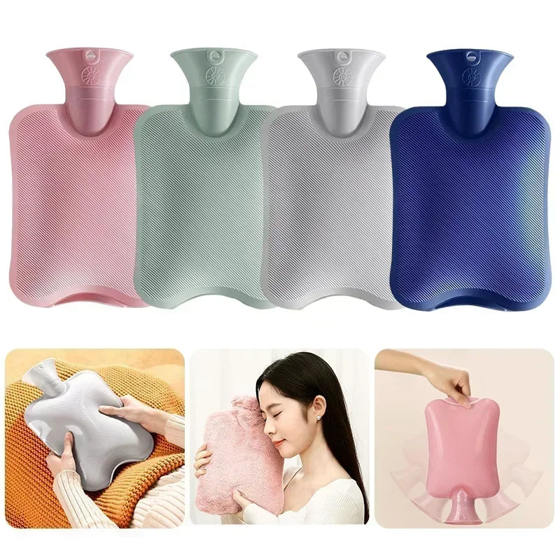 1000/2000Ml large-capacity hot water bag Removable hot water bag can be reused Women's belly warmer, hand warmer hot water bag