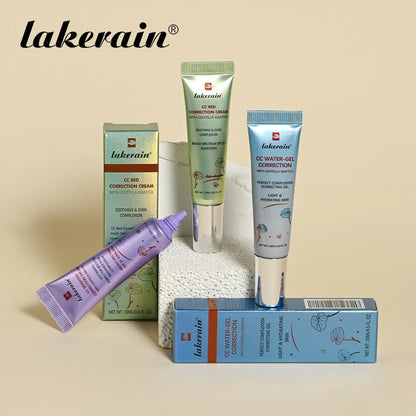 Lakerain CC Cream Color Changing Liquid Foundation High Coverage Even Skin Tone Moisturize Foundation Primer Korean Makeup