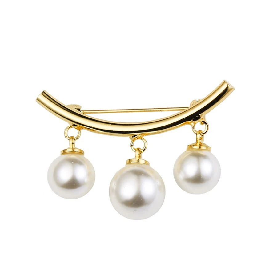 Luxury Rhinestones Flowers Imitation Pearl Brooches for Women Suit Coat Brooch Pins Corsage Elegant Jewelry Gift Accessories