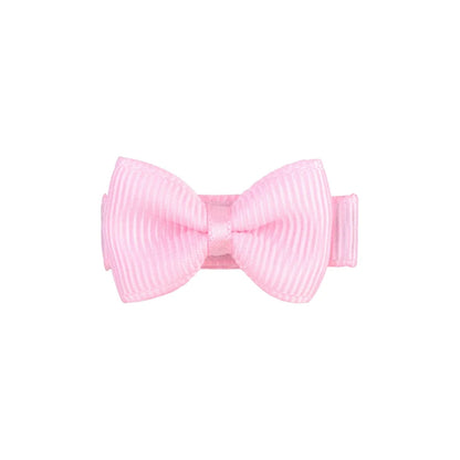 RIBBON BOWS Mini Ribbon Hair Bows Clip for Girls Bangs Hairgrips Covered Safety Bows Headwear Kids Head Claw Accessories