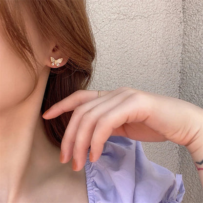 1Pair Korean Style Long Imitation Pearl Tassel Dangle Earrings For Women Trendy Full Crystal Fringe Drop Earring Vintage Jewelry