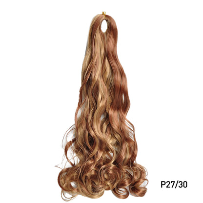 Loose Wave Spiral Curl Braids Synthetic Hair French Curls Braiding Hair Extensions High Temperature Ombre Pre Stretched Hair