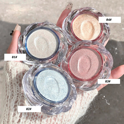 LEE INTO Dream Flower Highlight Powder Brightens and Contours Pearlescent Glitter No Flying Powder