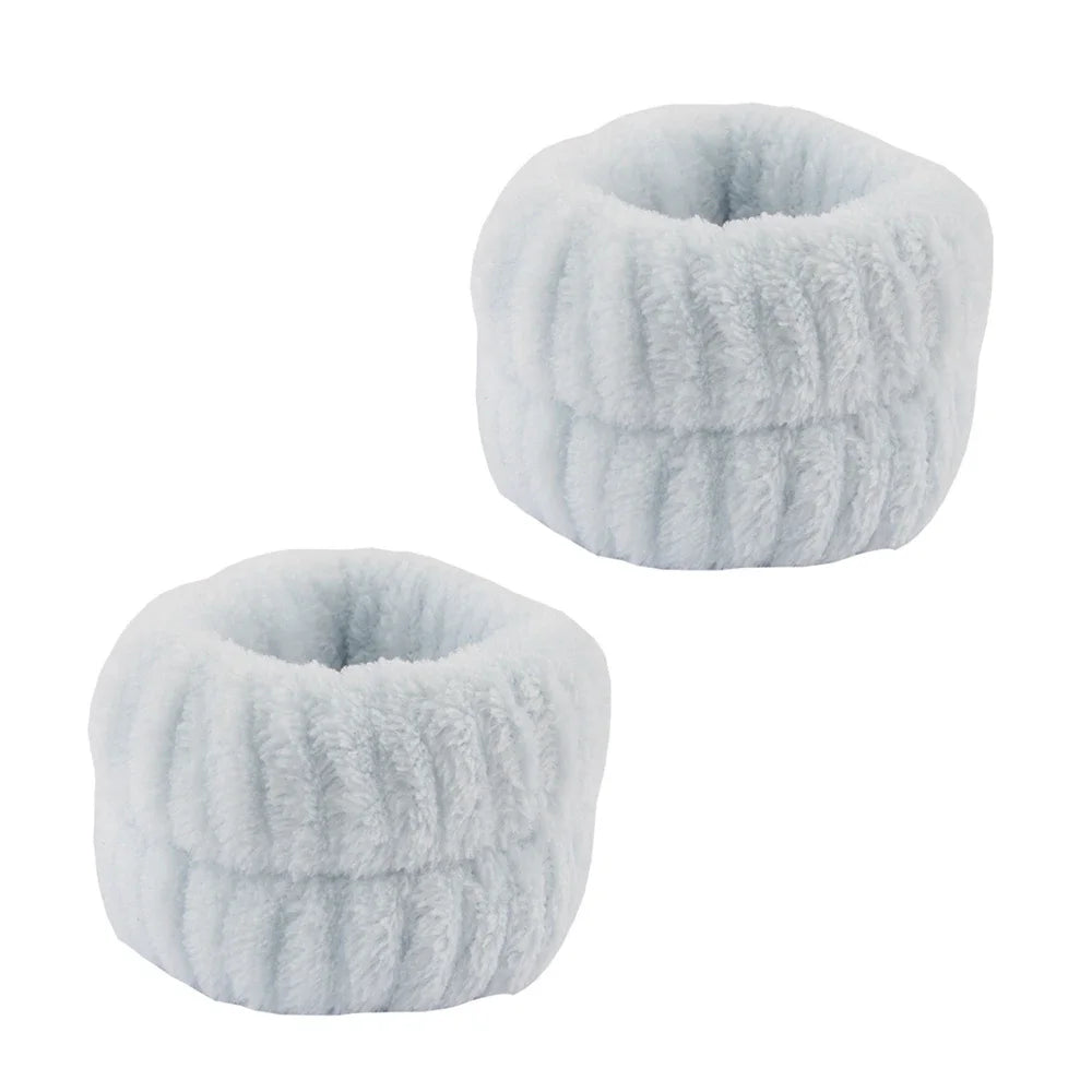 3Pcs Spa Headband Wristband for Washing Face Microfiber Makeup Towel Hair Bands Washband Scrunchies Absorbent Wrist Sweatband