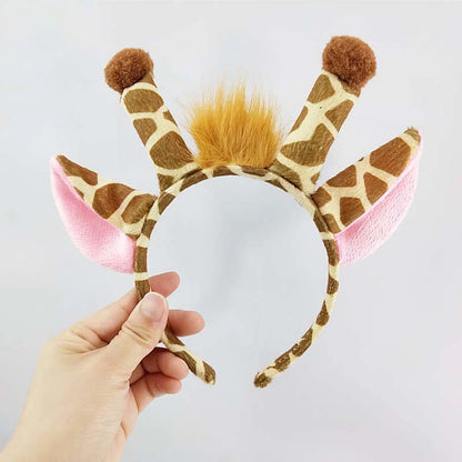 Halloween Giraffe Headband Tie Skirt Gloves Cosplay Kawaii Animal Headgear Christmas Party Costumes A Set Birthday Wearing