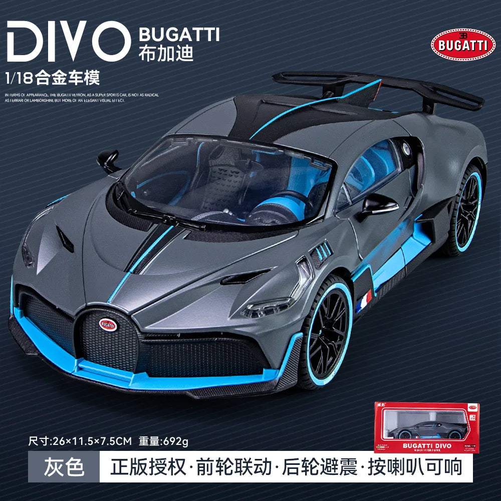 1:18 Scale Luxury Alloy Car Model Fashionable Collectible Vehicle Decoration Blind Box Non-Remote Control Toy from Mainland Chin