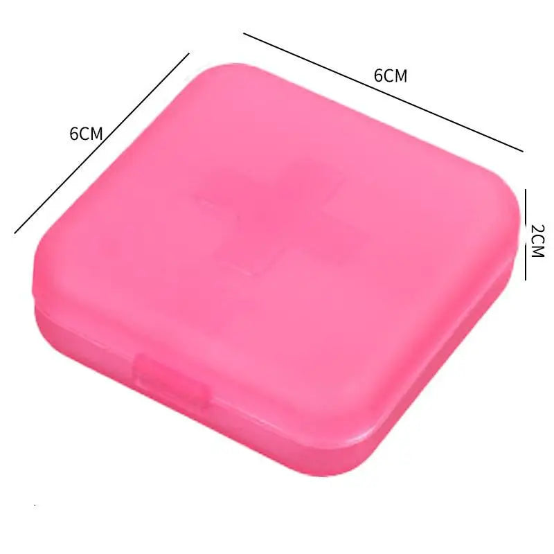 4 Grids Pills Box Plastic Storage Box Weekly Pill Organizer Travel Medicine Container Waterproof Boxes Vitamin Holder