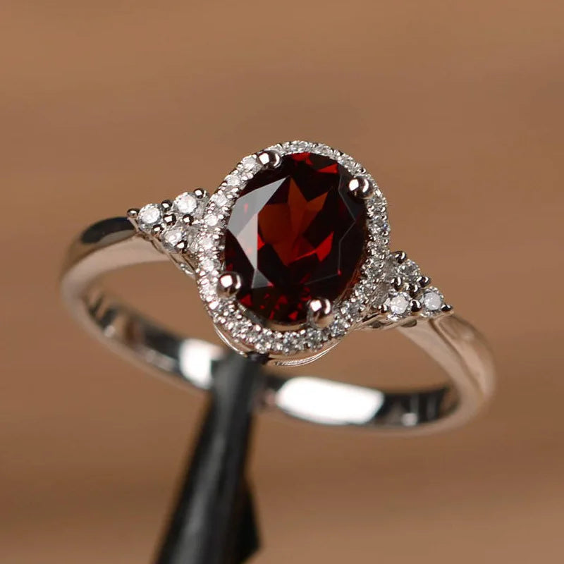 Silver plated Rings for Women Ruby Emerald Sapphire Jewelry Wedding Engagement Ring Wholesale Size 6-10