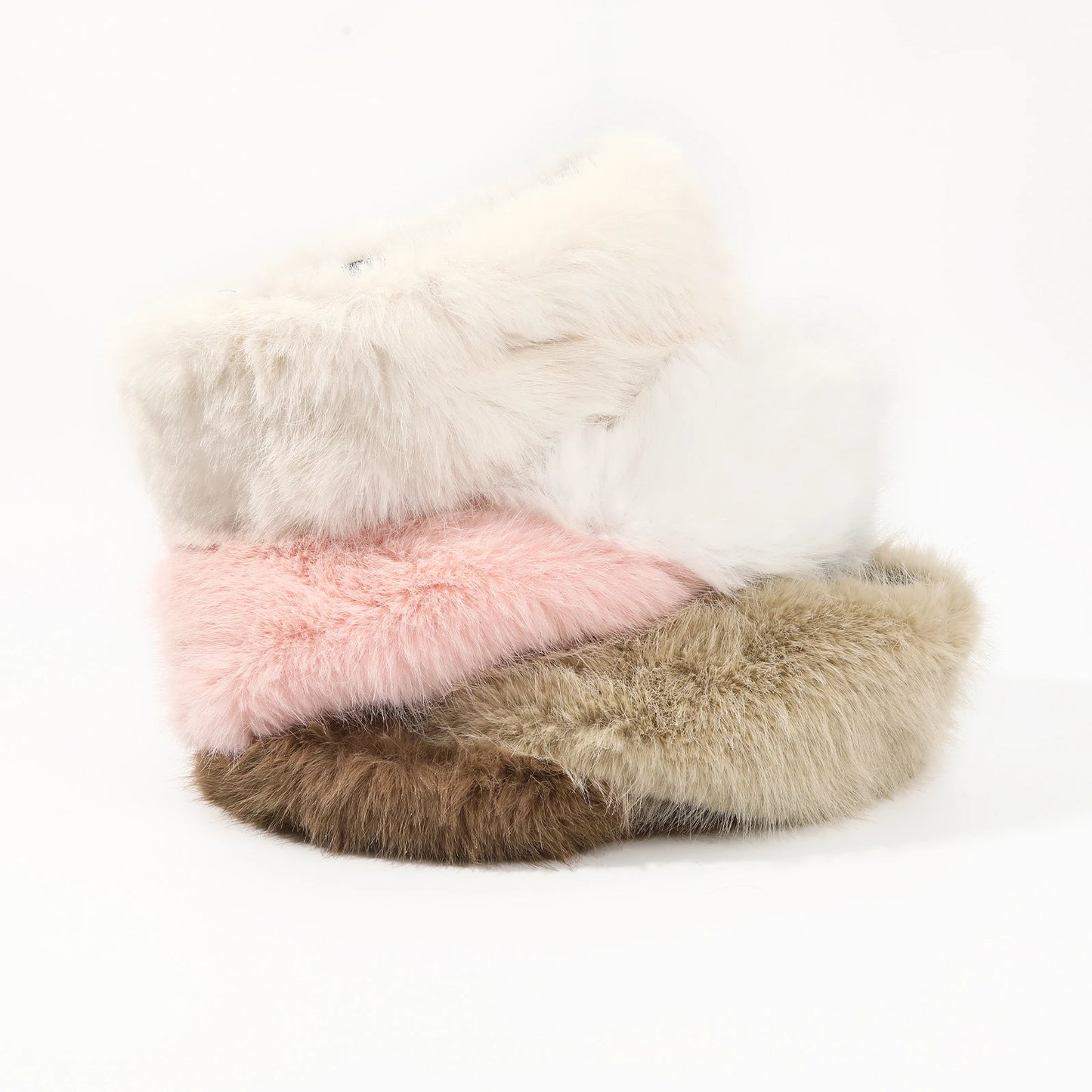 AWAYTR Faux Fox Fur Thermal Headbands Fashion Synthetic Fur‌ Wide Headband Hair Accessories For Women Trend