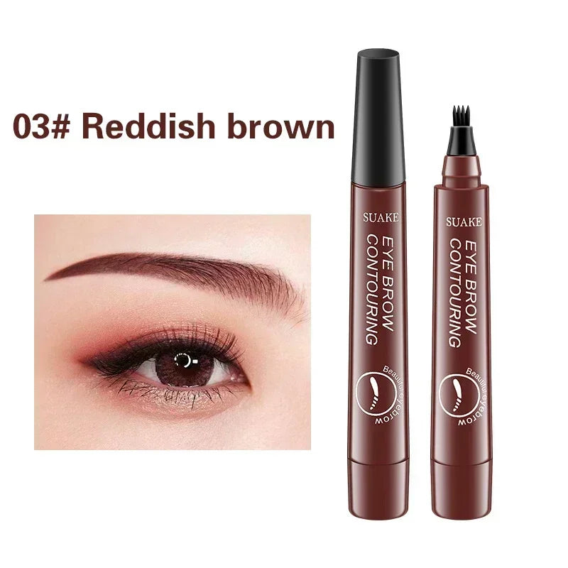 4 Point Eyebrow Pencil Makeup for women Waterproof Liquid Eyebrow Pen Makeup Eyebrow Pencil Microblade Cosmetics Durable