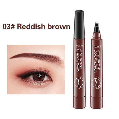 4 Point Eyebrow Pencil Makeup for women Waterproof Liquid Eyebrow Pen Makeup Eyebrow Pencil Microblade Cosmetics Durable