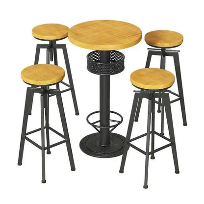 Restaurant Kitchen Bar Tables Side Eat Standing Party Vintage Dining Table Wooden Round Muebles De Cocina Furniture Zt50bt New