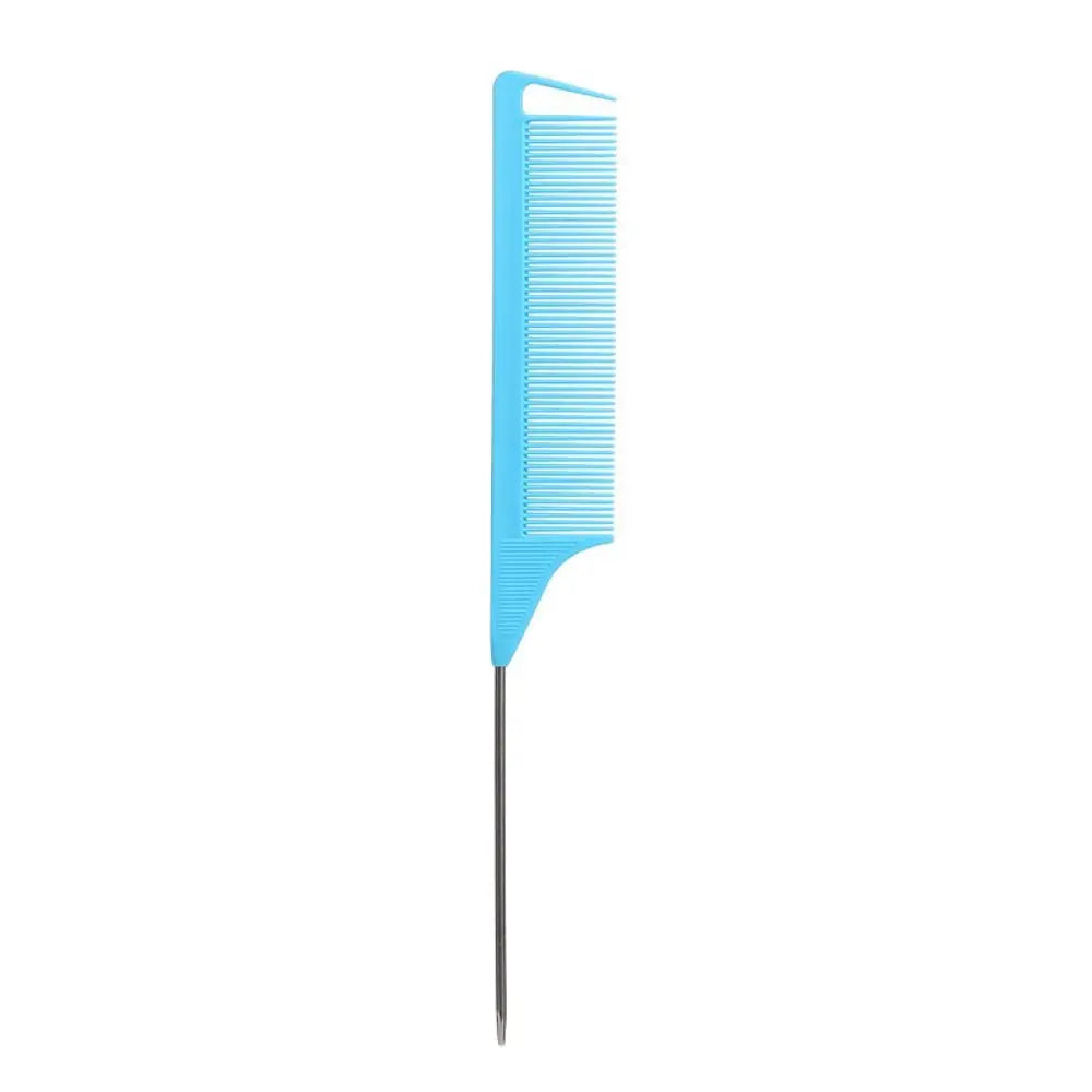Anti-static Pointed Tail Hair Styling Comb Fine Tooth Barber Accessories Steel Tip Tail Comb Salon Steel Needle Pin Tip Brush