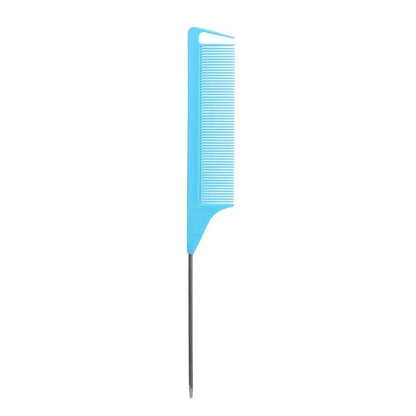 Anti-static Pointed Tail Hair Styling Comb Fine Tooth Barber Accessories Steel Tip Tail Comb Salon Steel Needle Pin Tip Brush