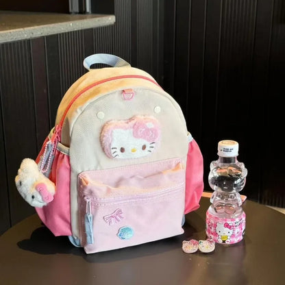New Sanrio Backpack Kawaii Hello Kitty Fashion Handbag Cute Girl Cartoon Backpack Exquisite Holiday Gift