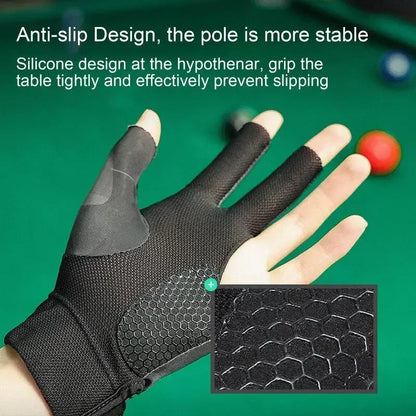 Wear-resistant Cue Sports Gloves Suitable for Snooker and Billiards Portable, Ideal for Amateur Training, Single Left-hand Glove