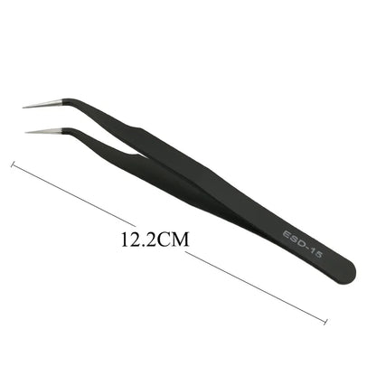 Eyelash extension tweezers beauty makeup tools for lashes building matte eye lashes tweezers false eyelashes tools