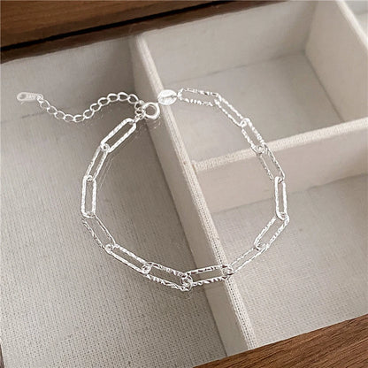 925 Sterling Silver 4MM Twisted Rope Bracelets for Women Men Fashion Minimalist Couple Chain Bracelet Unisex Party Jewelry Gifts