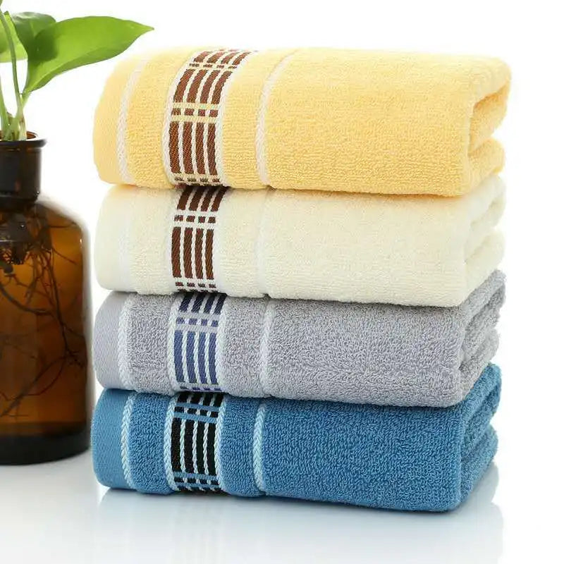 33 * 73cm Cotton Towel Soft Comfortable Thickened Absorbent and Quick Drying Face Towel and Shower Towel Adult Home Daily Gift
