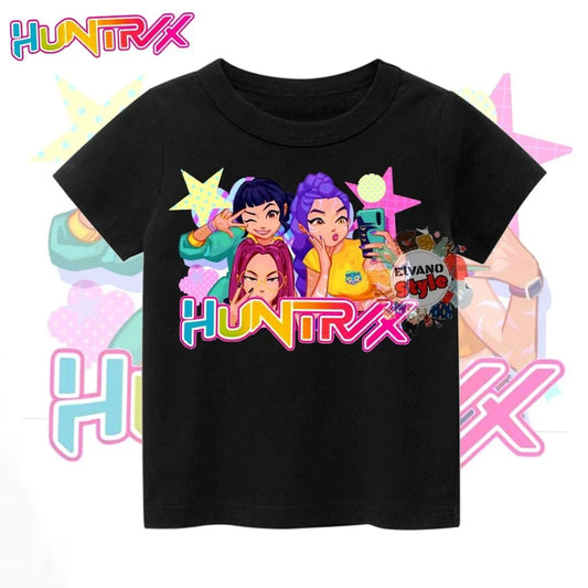 KAOS ANAK BAJU ANAK HUNTRIX K-POP DEMON HUNTER