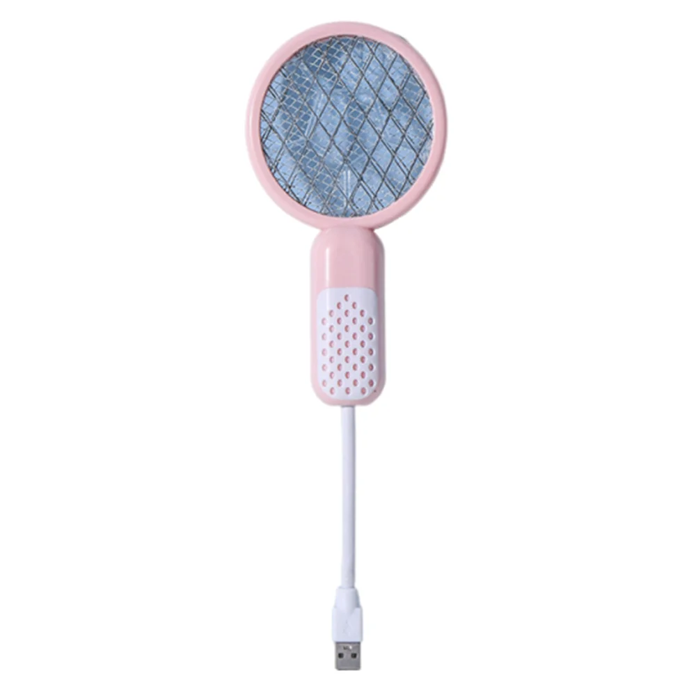 Compact Mini USB Mosquito Swatter UV Light Electric Shock Insect Racket Security Net Portable Fly Bug Zapper Camping