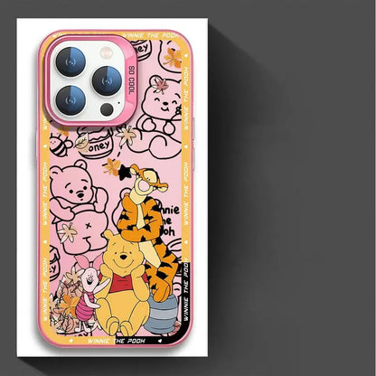 Disney Winnie The Pooh Phone Case for Apple iPhone 16 15 Pro Max 13 14 Plus 12 11 Pro plus  Matte