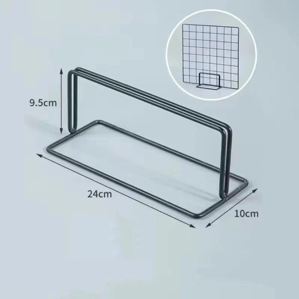 Creative Grid Display Rack with Base Metal Desktop Stand Grid Frame Jewelry Booth Rack For Grid Panel