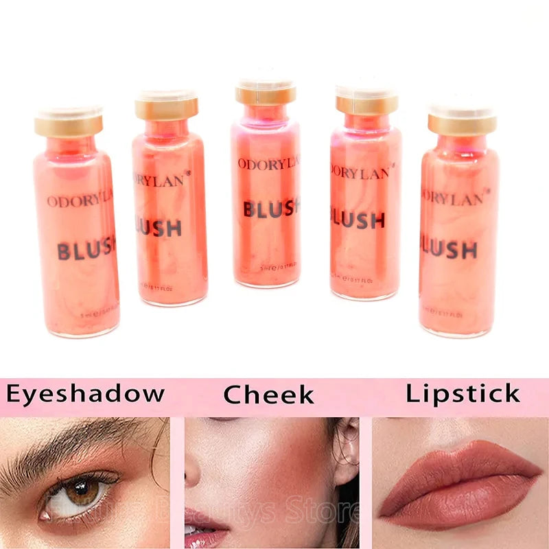 Korea 5ml Semi-Permanent Glow Blush BB Cream Ampoule Serum Set Moisturizing Brighten Serum Concealer Treatment Makeup Skin Care