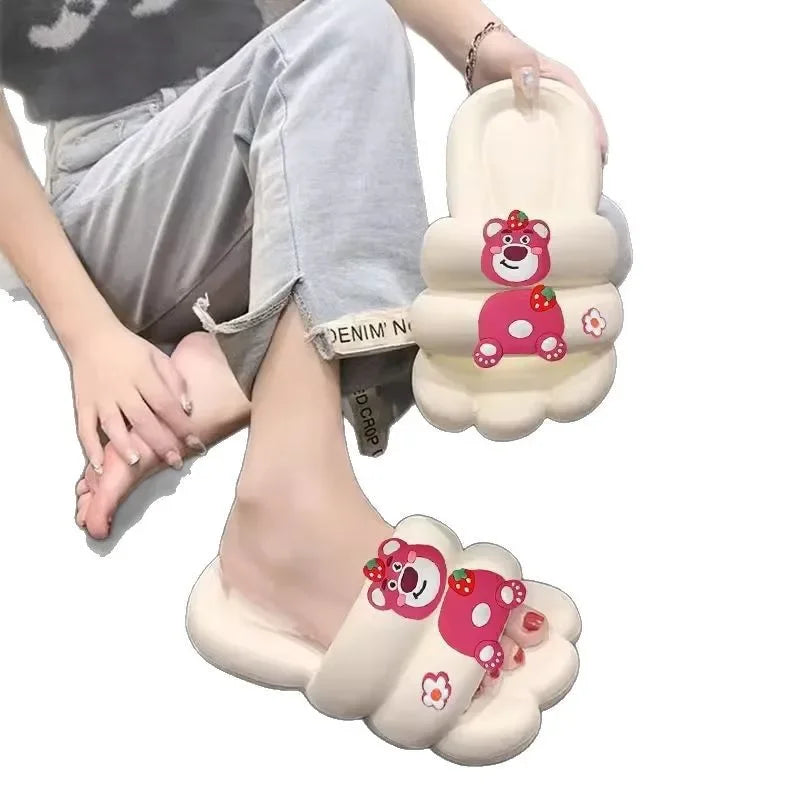 New 2025 Women's Slippers Indoor Home Bathing Anti-slip Deodorant Outdoor Wearable Slip-resistant Home Comfortable PVC Material