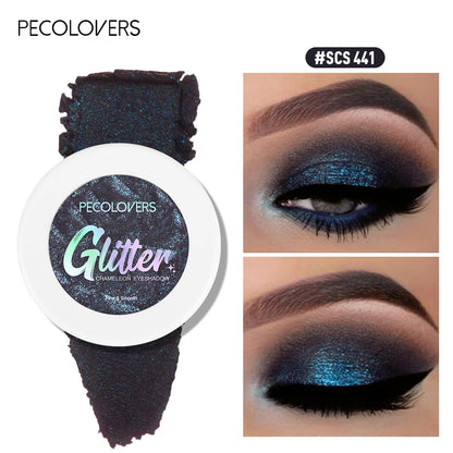 1PC Long-lasting, Mashed Potato Texture Eye Shadow, Glittery Finish, Fine Powder, Perfect for Creating Charming Eye Makeup