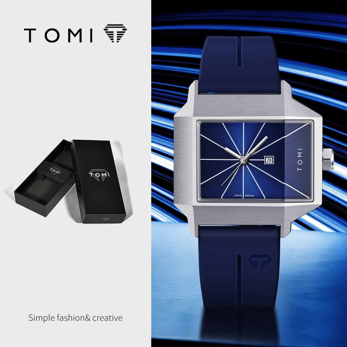 Simple men's watch new calendar quartz business fashionable wristwatch men's gift