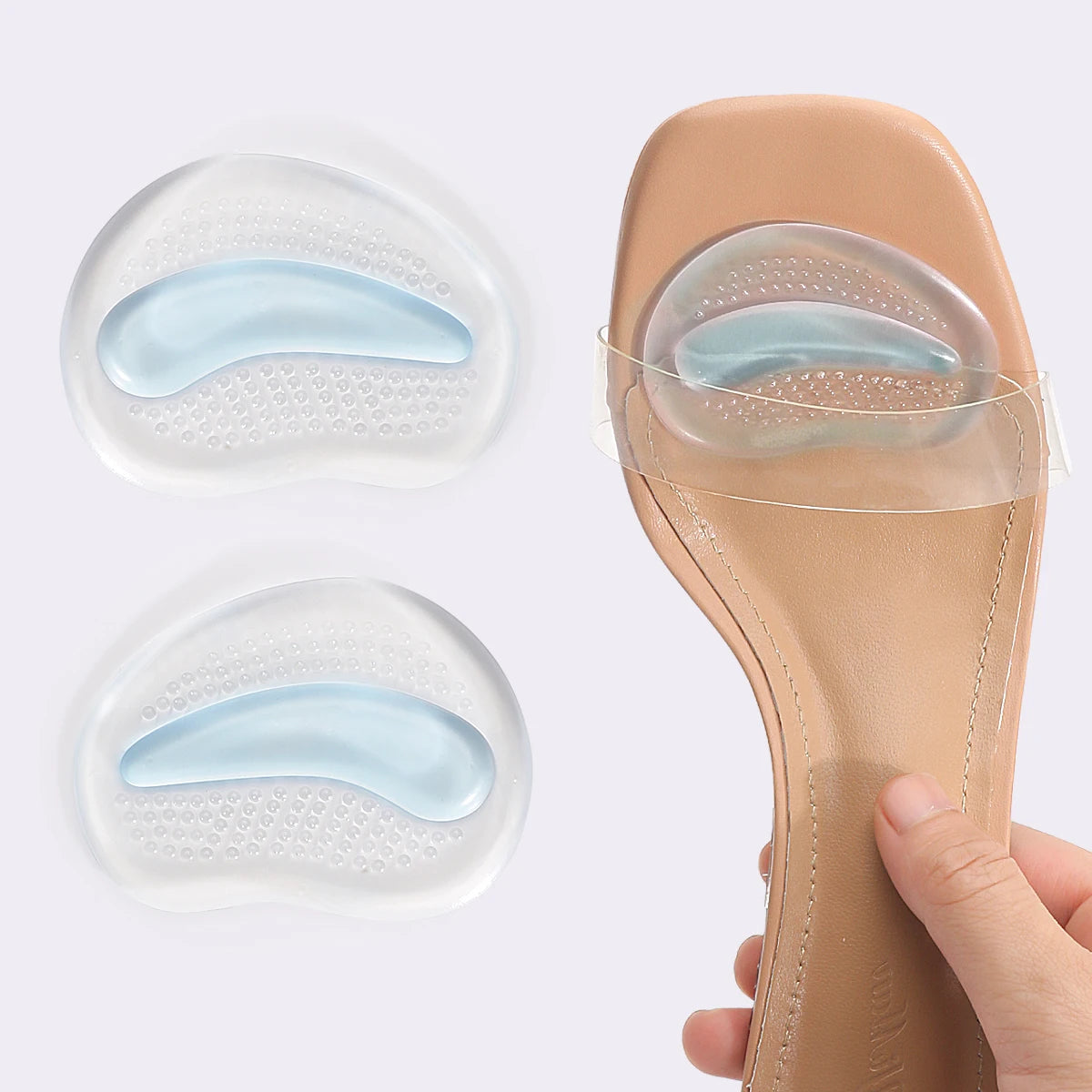 Thickened Half A yard Pad High Heels Insole Forefoot Pad Silicone Forefoot Pad Ladies Sandal Anti-skid Pad Anti-pain