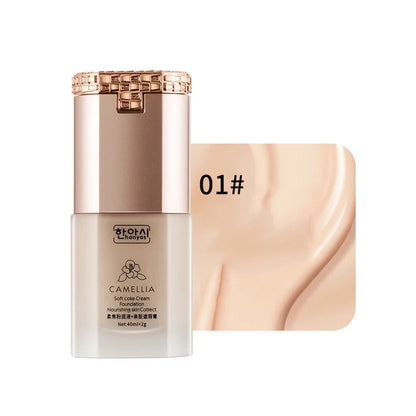 HOJO 2 in 1 Base Face Liquid mist Foundation Cream Full Coverage Concealer Oil-control Soft Makeup Foundation private label