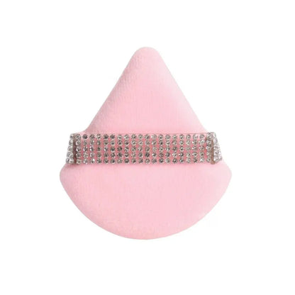 Diamond Triangle Powder Puff Face Makeup Tool Sponge Velvet Soft Smooth Facial Beauty Makeup Sponge Cosmetics Accessories