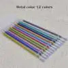 Office School 24colors Refills Markers Watercolor Gel Pen Replace Supplies Office Stationery Garden Outline Pen Replace 5ml