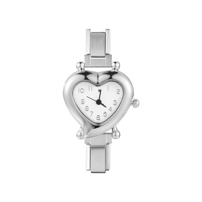 Fashion Women DIY 9mm Width Italian Elastic Charm Stainless Watch Bracelet Bangle For Party Friend Wife Birthday Jewelry Gifts