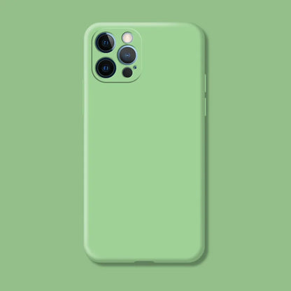 Original Soft Silicone Phone Case For iPhone 14 13 11 12 15 Pro Max Mini X XR XS 7 8 Plus SE 2020 Shockproof Back Cover Cases