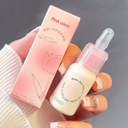 New Milk Tube Mirror Lip Glaze Water Light Glass Lip Gloss Pink Bean Paste Mirror Lipstick Moisturizing Sexy Red Lip Tint Makeup