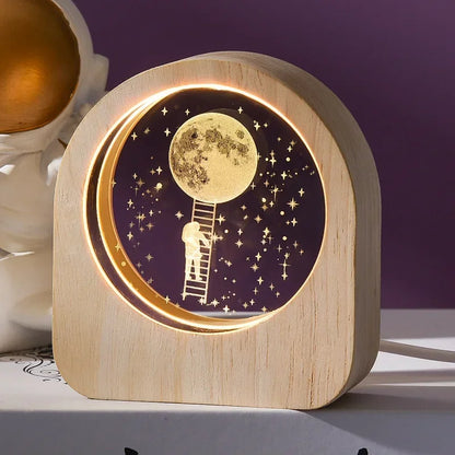3D Crystal Glass Craft Decoration Laser Engraved Solar System astronomy Valentine's Day gift Birthday Gift Desktop Decoration