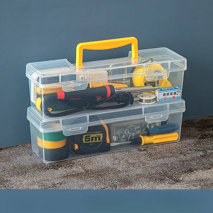 1/7pcs Tool Parts Storage Box , Multi-Compartment Transparent Organizer for Home Use, Portable Sorting Box for Screws, Wrenches