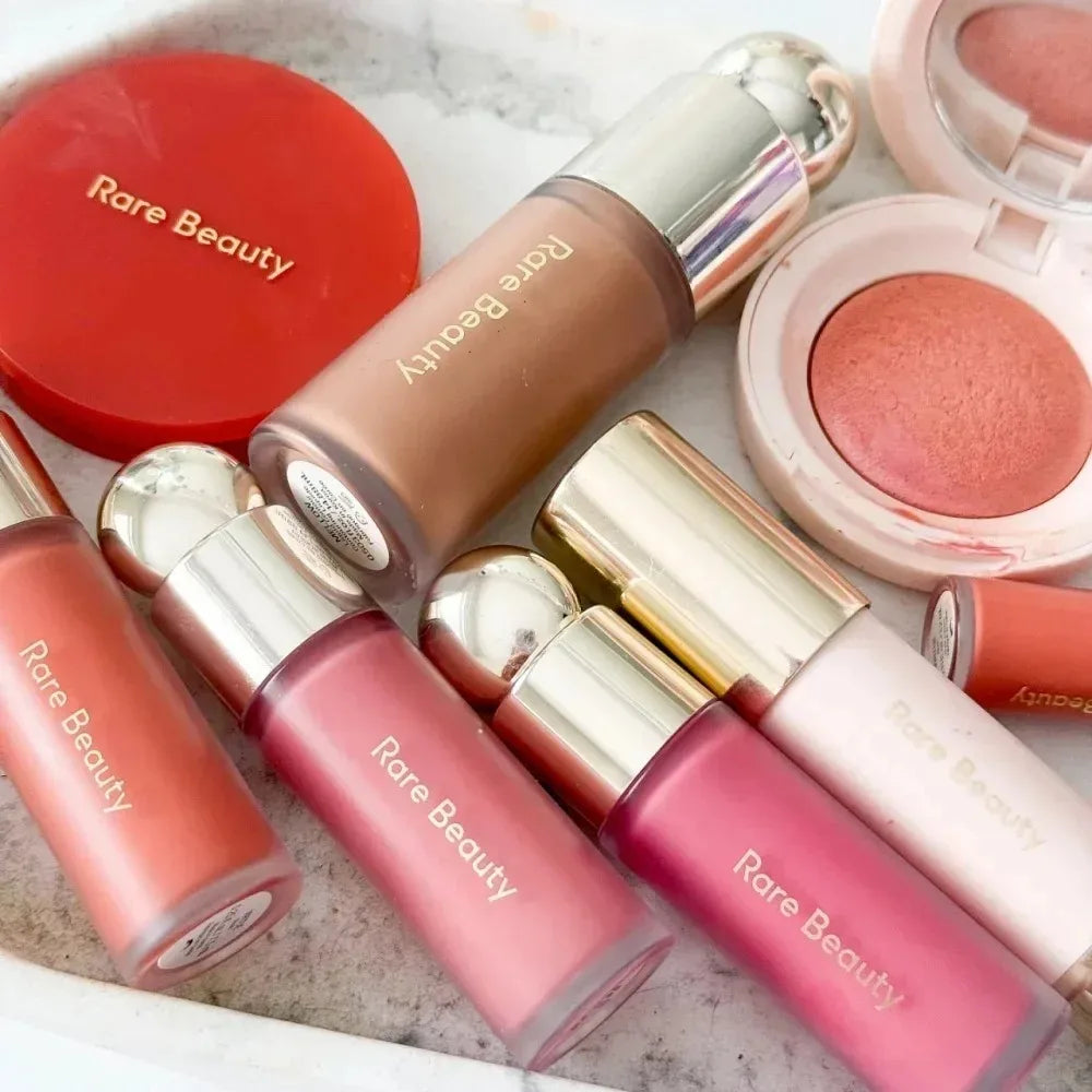 Rare Beauty Lipstick Blush Highlighter Cosmetics Moisturizing Long-Lasting Inspiring Hope Honesty Happiness Joy Makeup with Box
