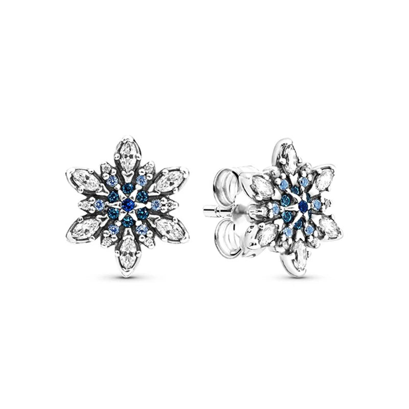 TOGORY Newest Rose Gold Brand Stud Earrings For Ladies Women Crown Love Round Earrings Jewellery Birthday Gift Special Offer