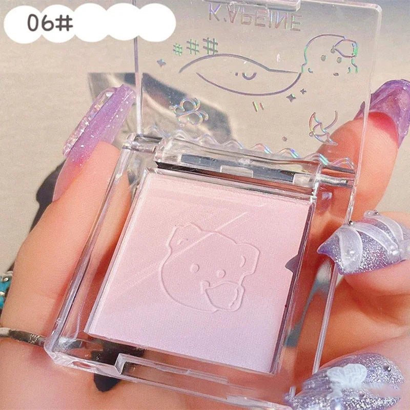 Girl Blush Peach Cream Makeup Blusher Palette Cheek Contour Pink Waterproof Cosmetic Beauty Powder Soft Smooth New Makeup Rouge