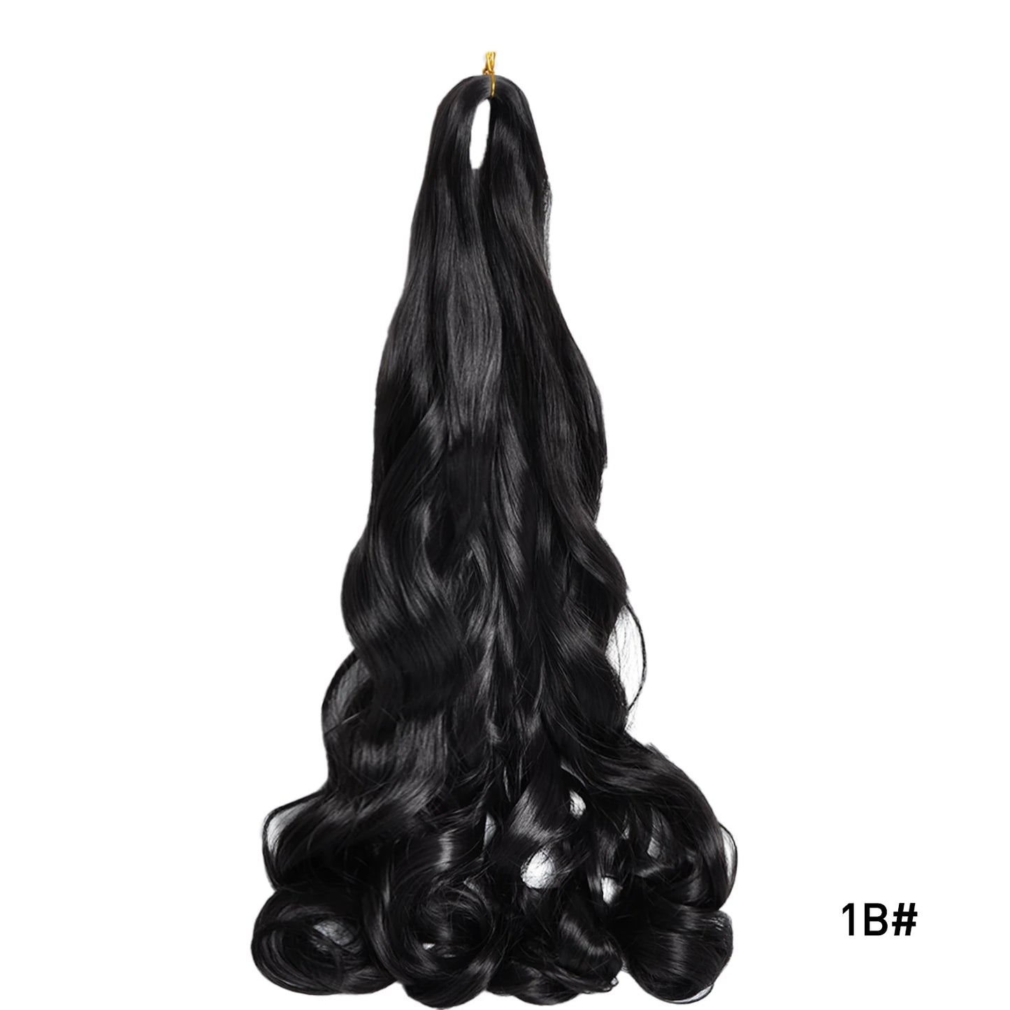 Loose Wave Spiral Curl Braids Synthetic Hair French Curls Braiding Hair Extensions High Temperature Ombre Pre Stretched Hair