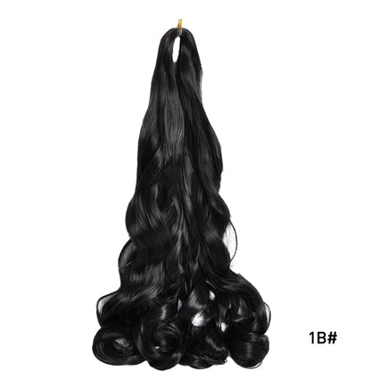 Loose Wave Spiral Curl Braids Synthetic Hair French Curls Braiding Hair Extensions High Temperature Ombre Pre Stretched Hair
