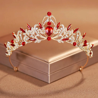 Exquisite Princess Crystal Tiara Crown Headband Children Girls Love Bride Prom Wedding Party Accessories Jewelry Gifts New