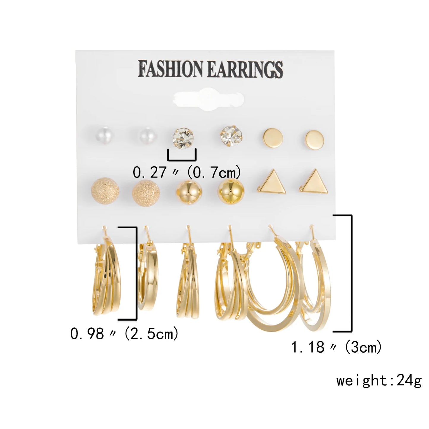 3-9 Pairs Heart Butterfly Drop Earrings Set Big Circle Piercings Earrings Jewelry for Women Imitation Pearl Hoop Cute Ear Buckle